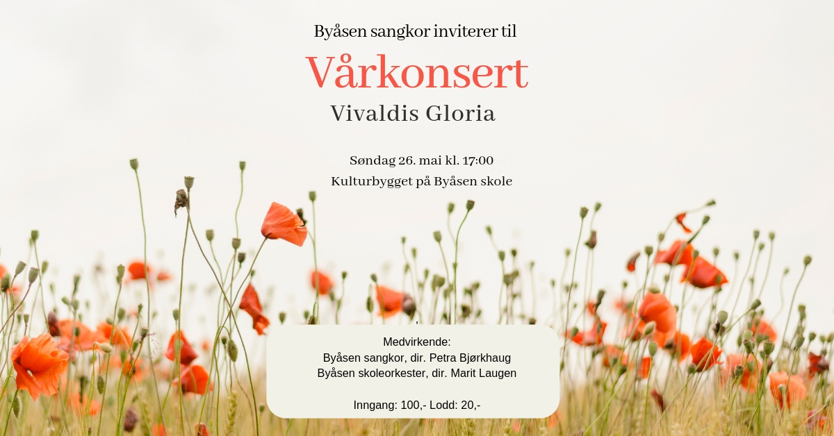 Vår 2019: Vårkonsert