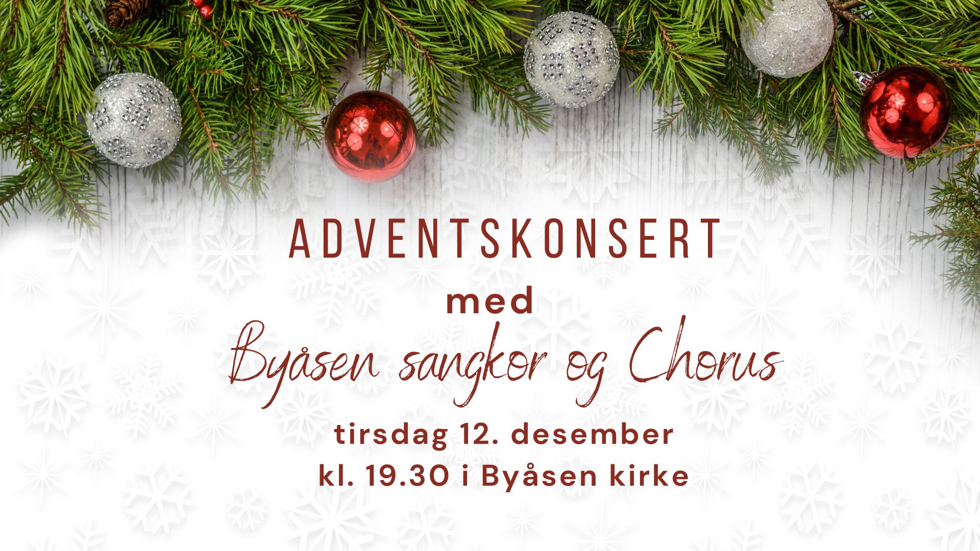 Velkommen til adventskonsert